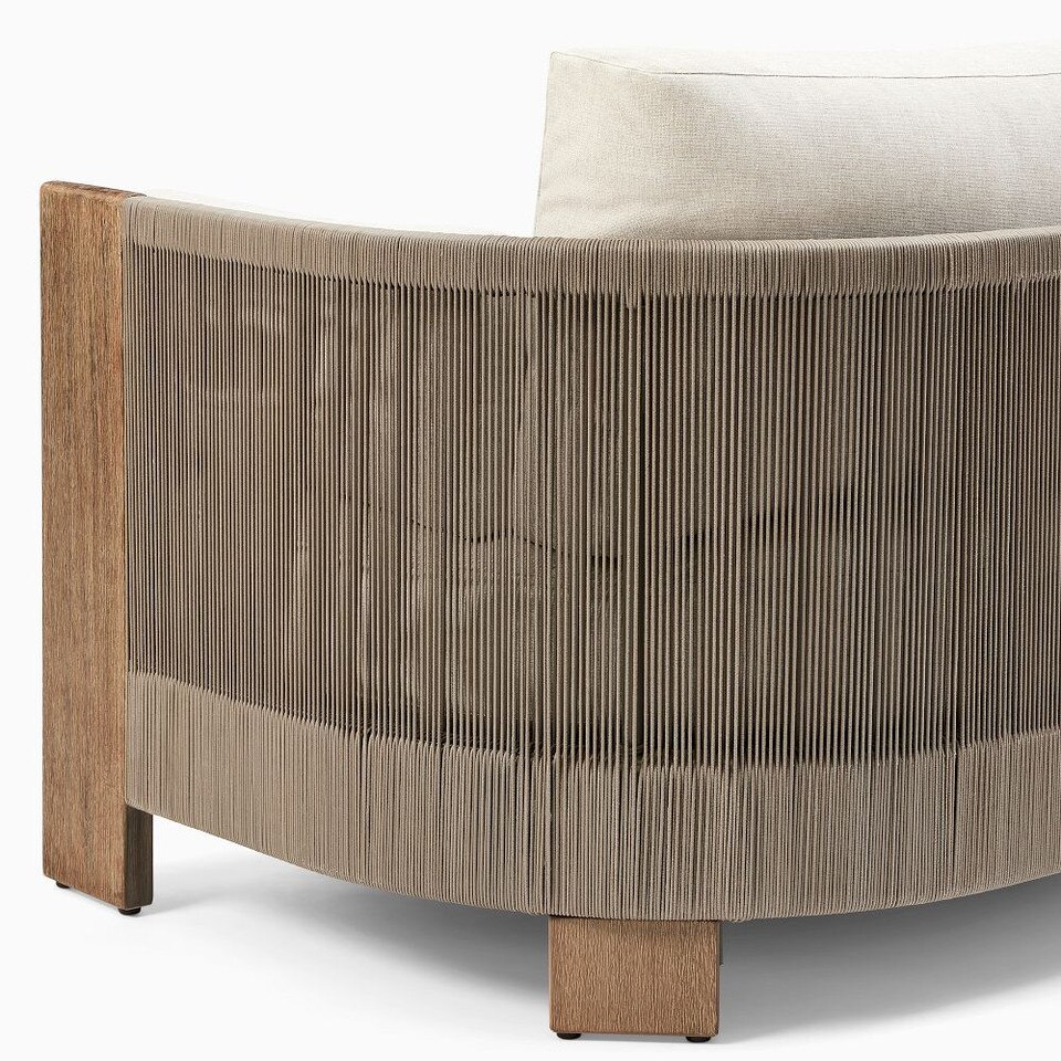 Porto Outdoor 193 cm Sofa, Driftwood West Elm Australia